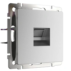 Изображение Розетка Ethernet RJ-45 (серебряный матовый) W1181065